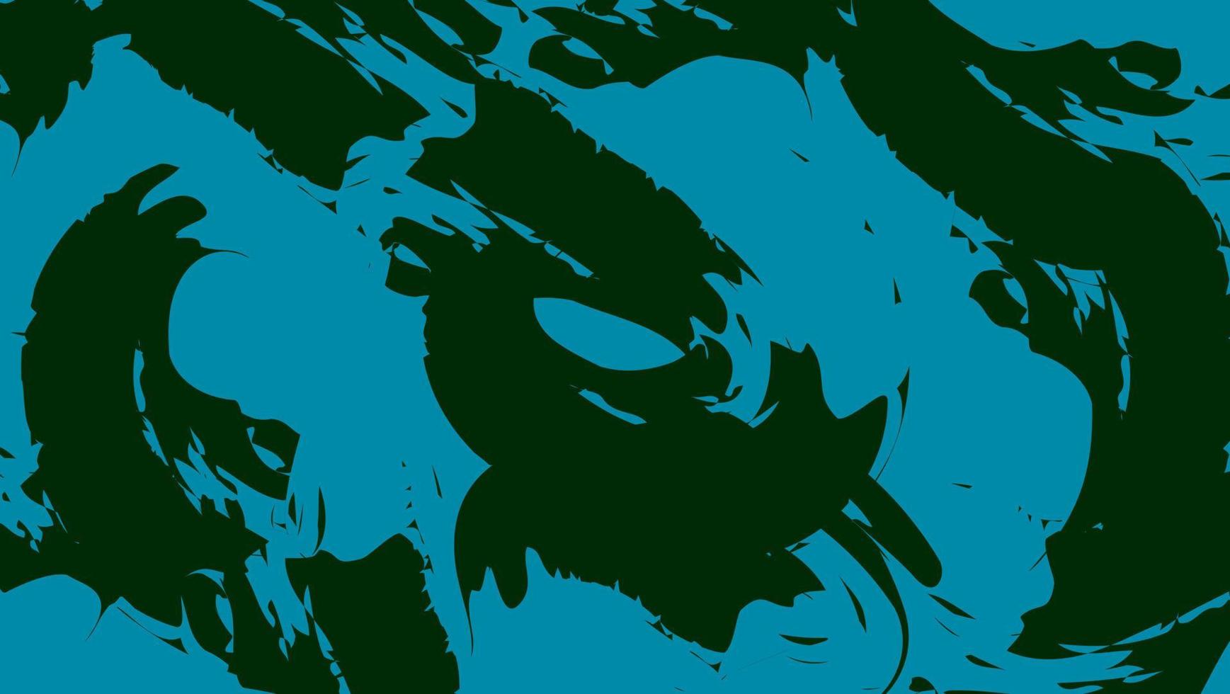 MinimalAbstract Grunge Blue In Dark Green Background vector