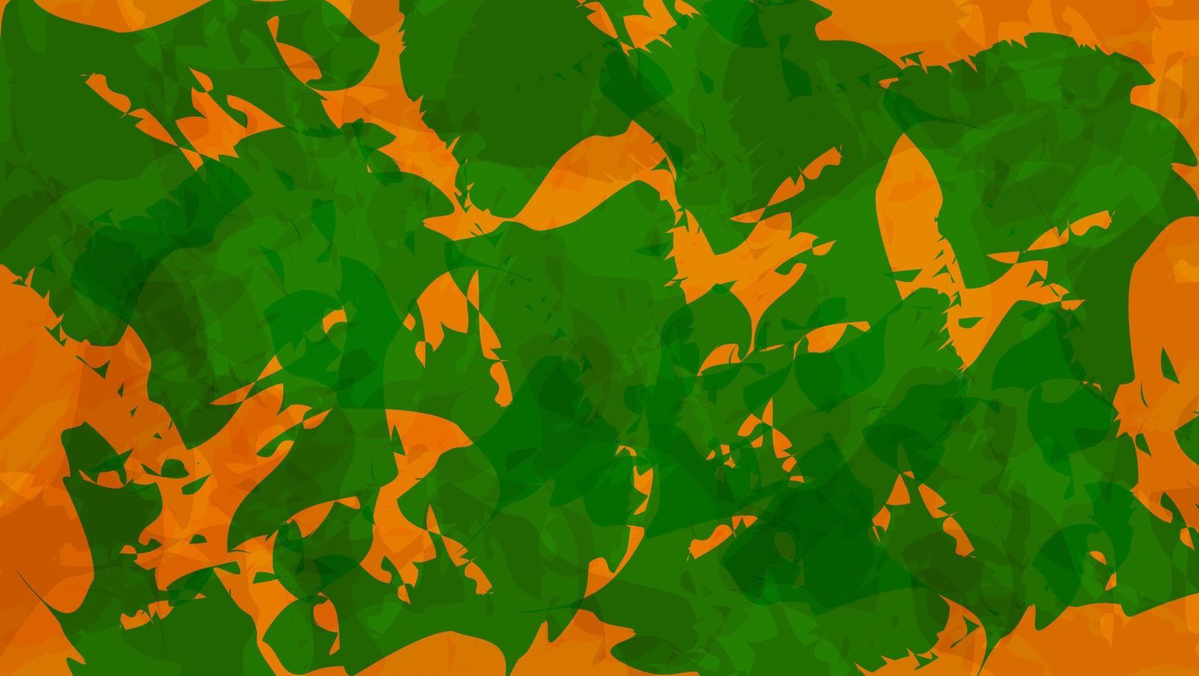 Abstract Watercolor Paint Texture Green Orange Color Background vector