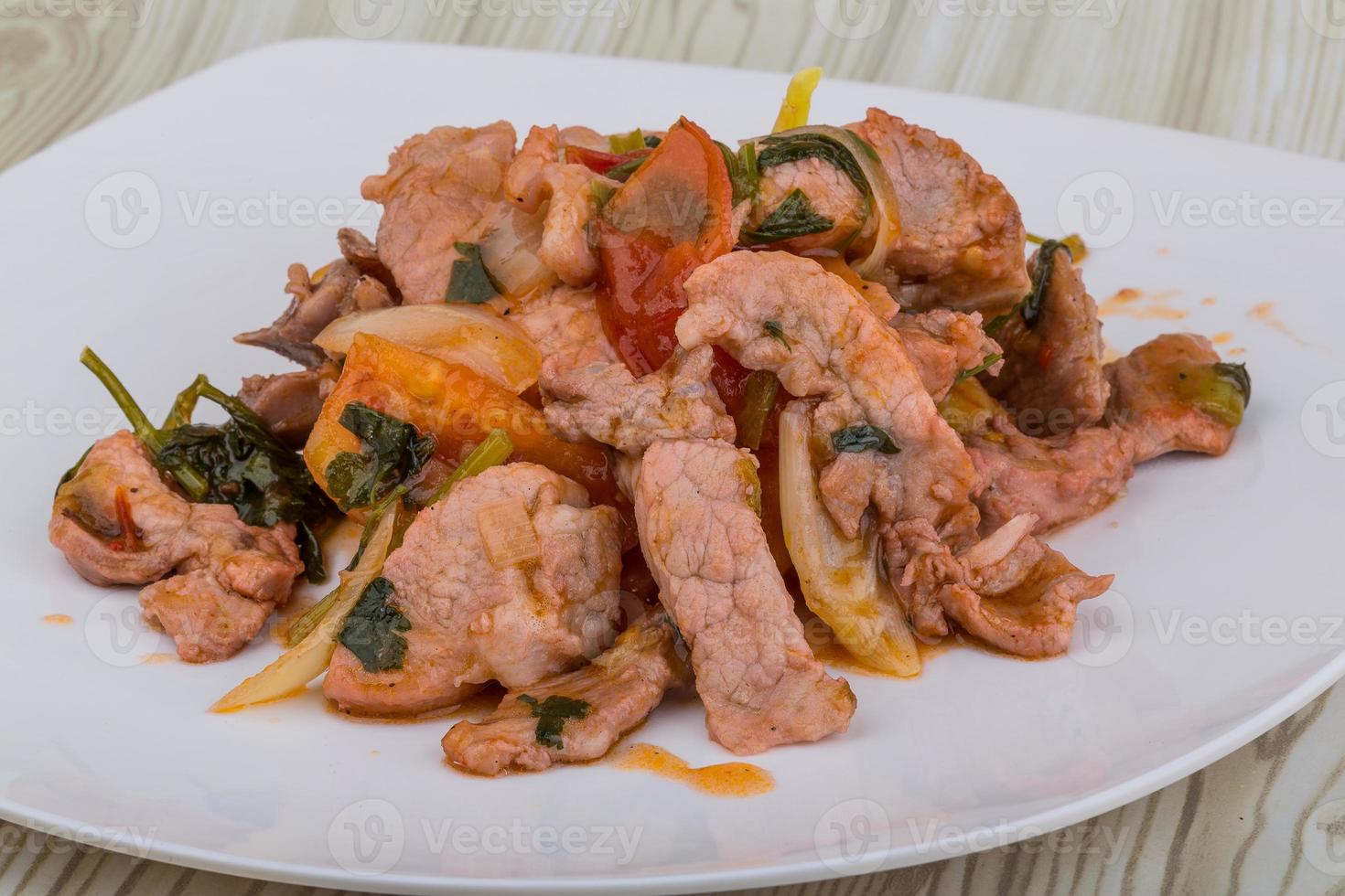 Pork and pineapple salad photo