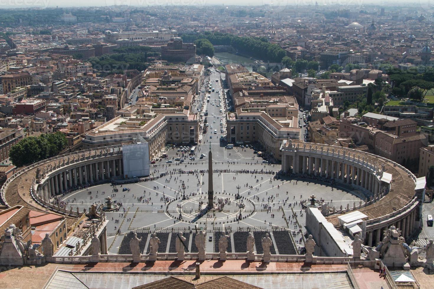 St. Peter's Square from Rome in Vatican State photo