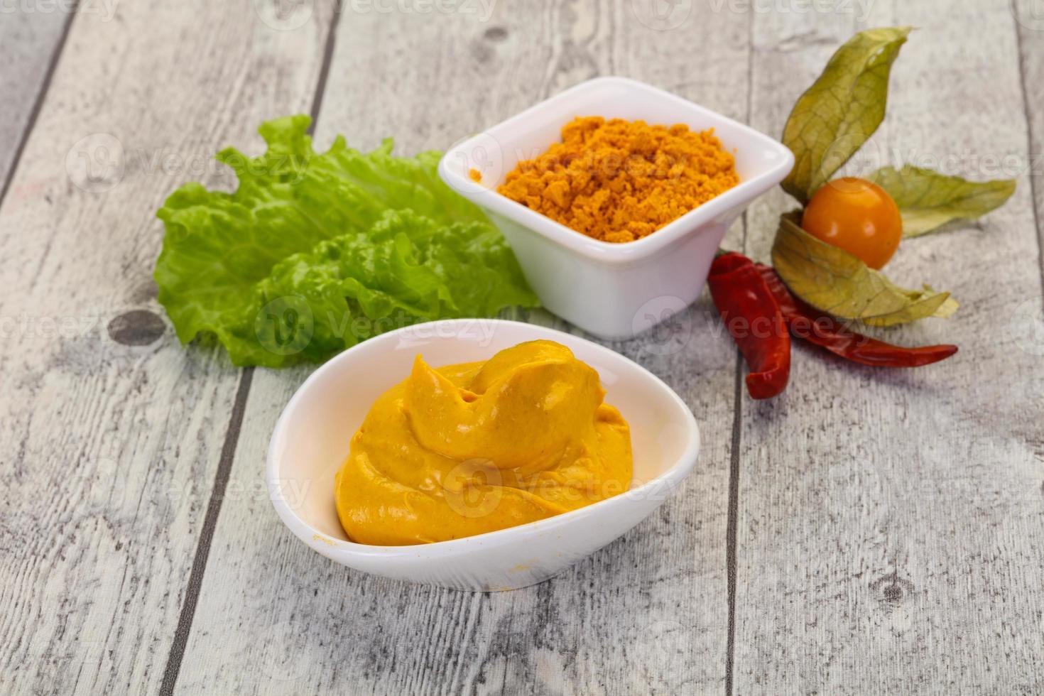 Curry sauce in the bowl photo