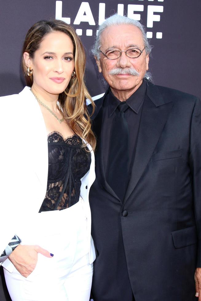 LOS ANGELES  JUN 2 - Jaina Lee Ortiz, Edward James Olmos at the 7th and Union Premiere  Los Angeles Latino International Film Festival on June 2, 2021 in Los Angeles, CA photo