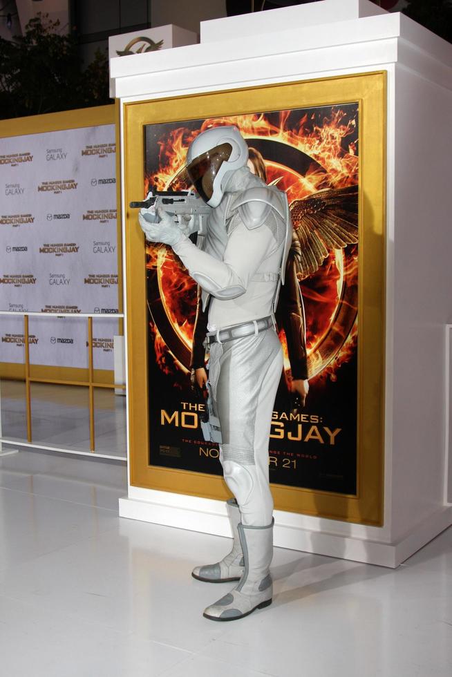 m LOS ANGELES  NOV 17 - Atmosphere at the The Hunger Games - Mockingjay Part 1 Premiere at the Nokia Theater on November 17, 2014 in Los Angeles, CA photo