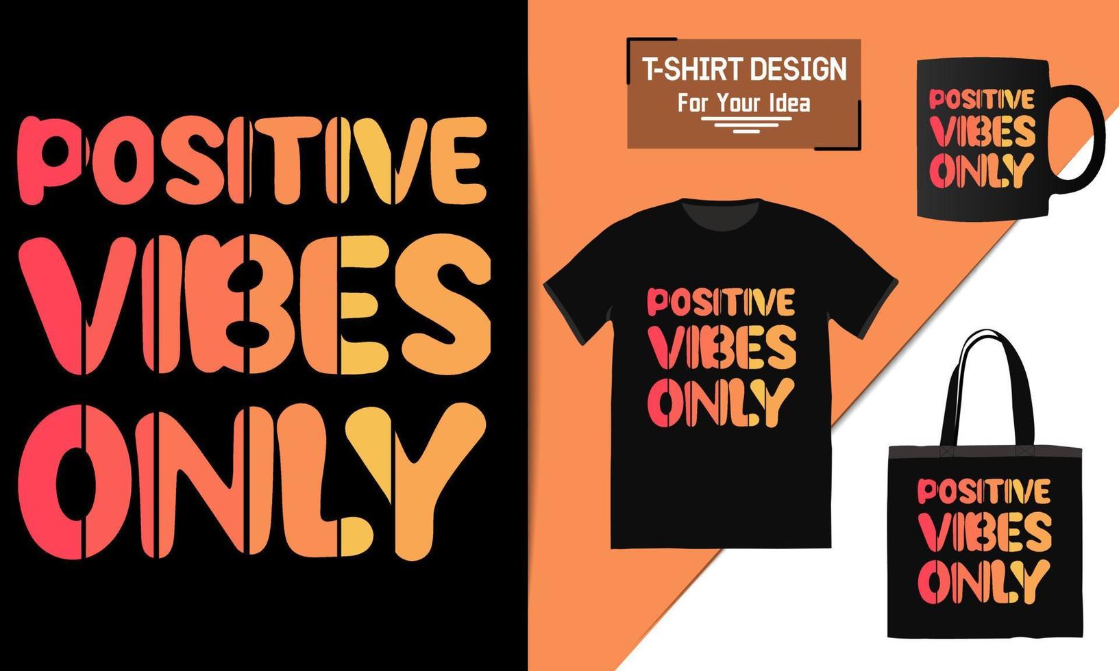 buenas vibraciones solo tú eres suficiente cartel motivacional de vibraciones positivas, cita motivacional, plantilla de vector de diseño de tipografía de texto para camiseta, diseño de camiseta premium