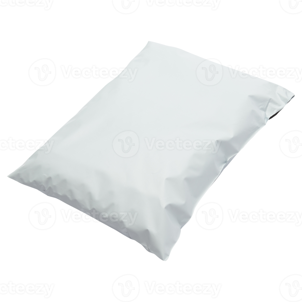 Plastic packaging mockup cutout, Png file