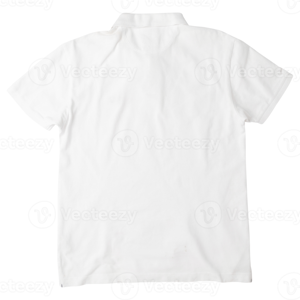 maquette de t-shirt polo plié blanc png