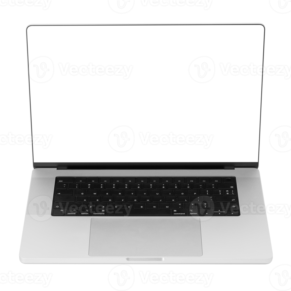 Laptop computer mockup, Png transparent