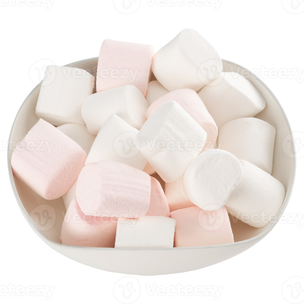 Marshmallow in the bowl cutout, Png file