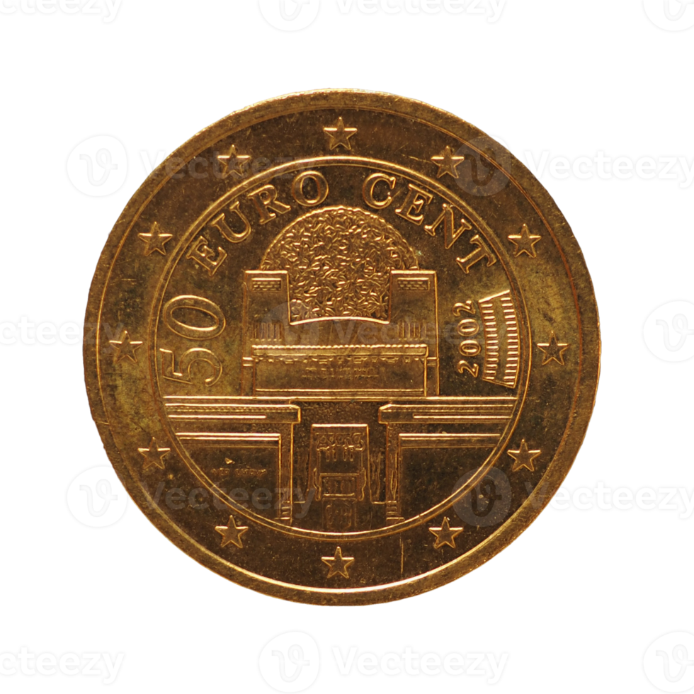 50 cents coin, European Union, Austria transparent PNG