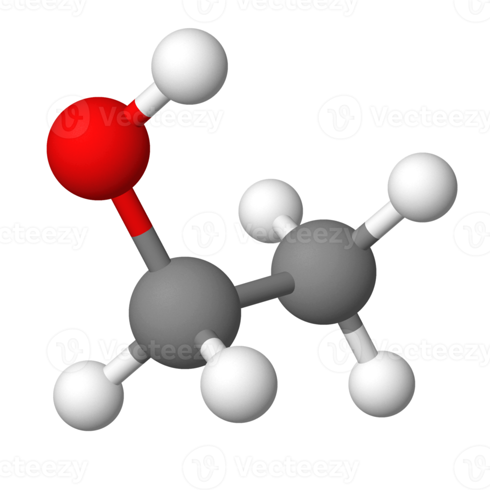 molécula de álcool etanol png