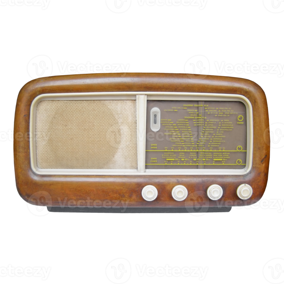 Old AM radio tuner transparent PNG