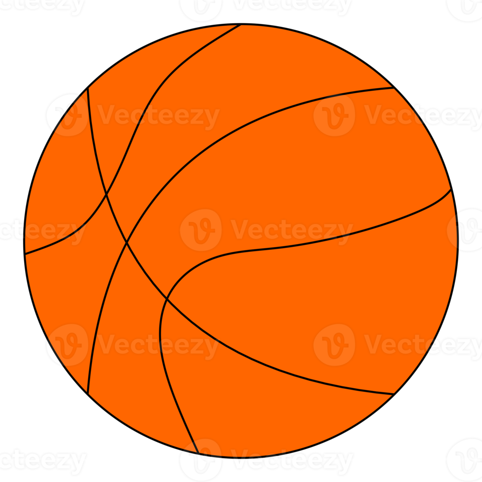 pelota de baloncesto naranja png transparente