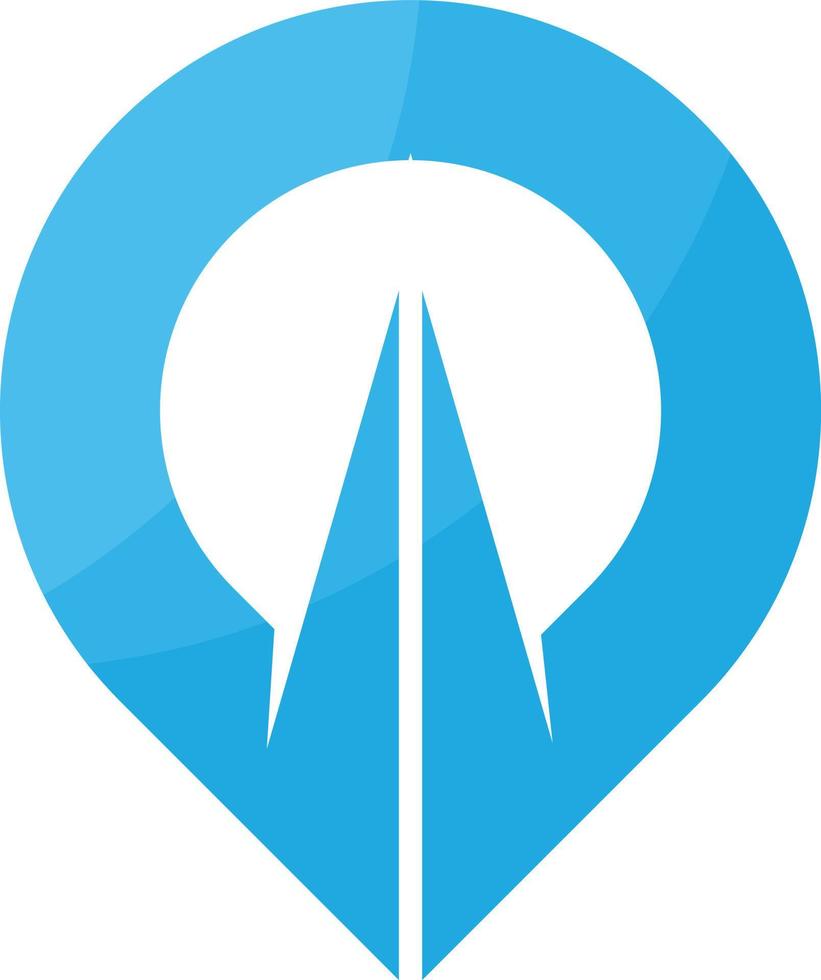 logo vector Pin directions