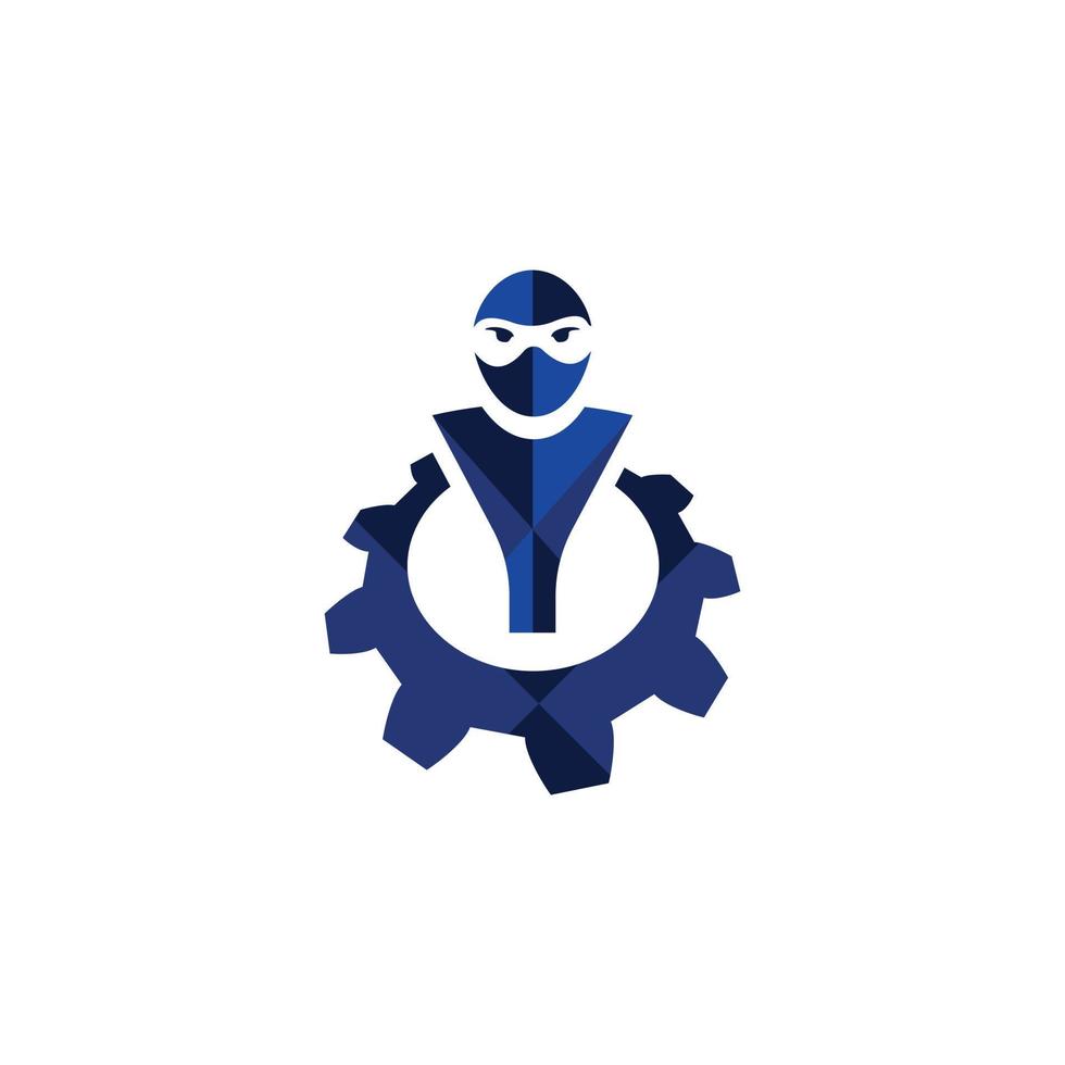 logo vector ninja Geometric