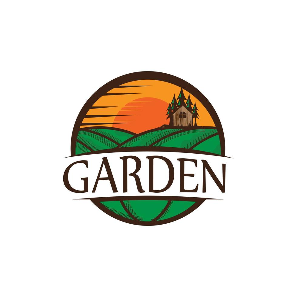 logo vector jardin clasico