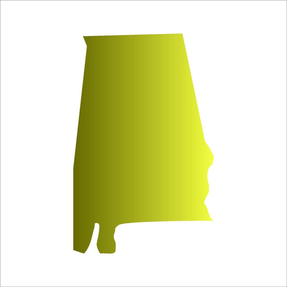Alabama map on white background vector