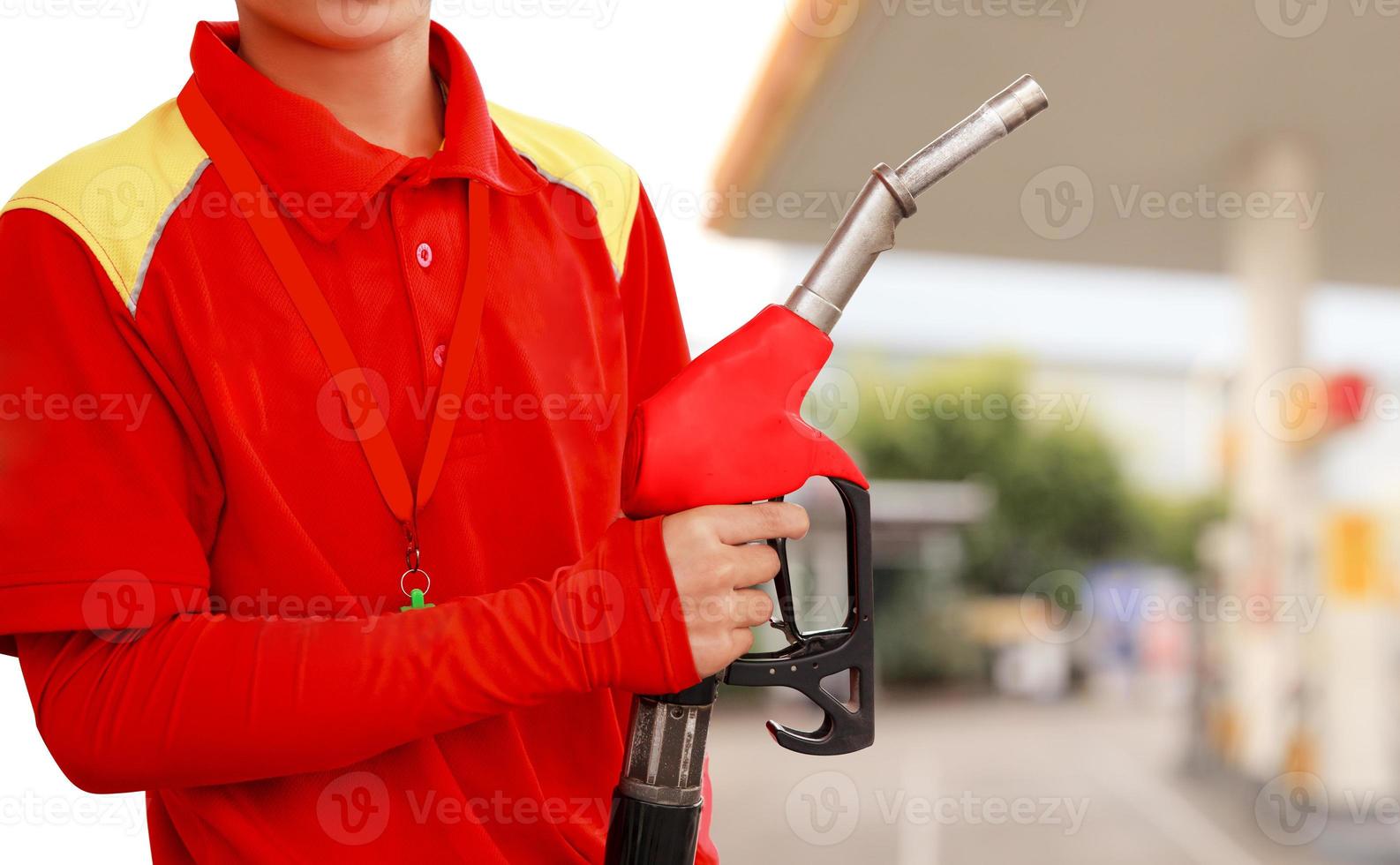 Gas Station Worker and service photo