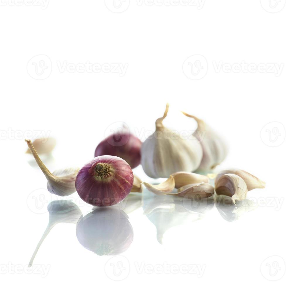 Onions and garlic photo