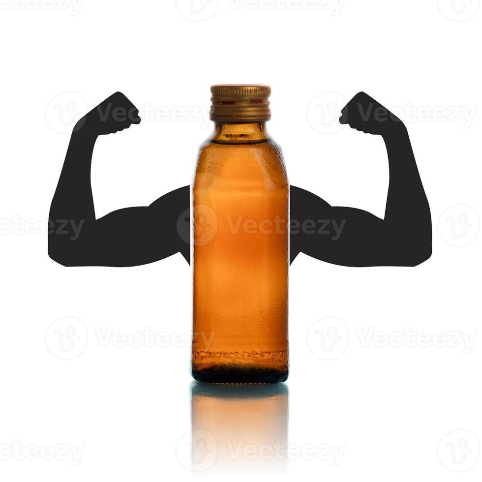 Energy drink on a white background photo