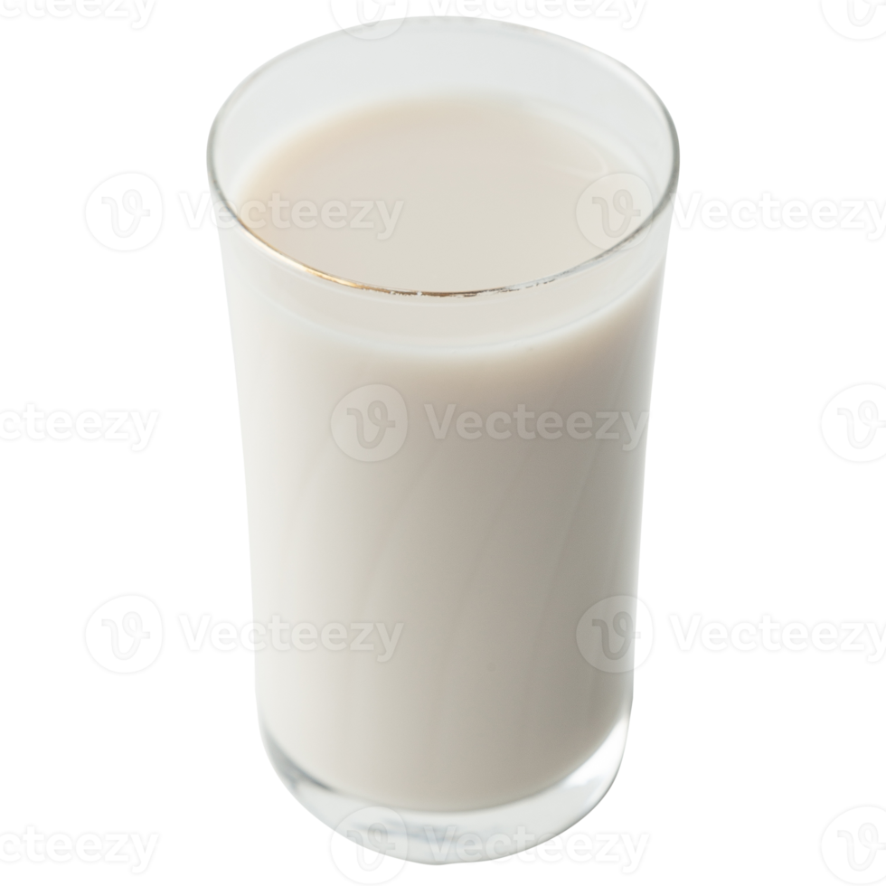 un verre de lait découpé, fichier png