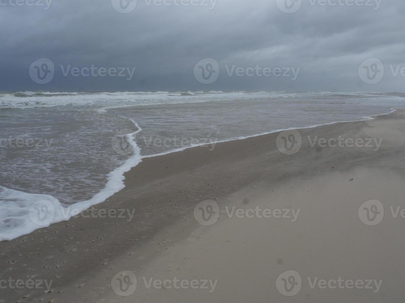 the beach of Juist in germany photo