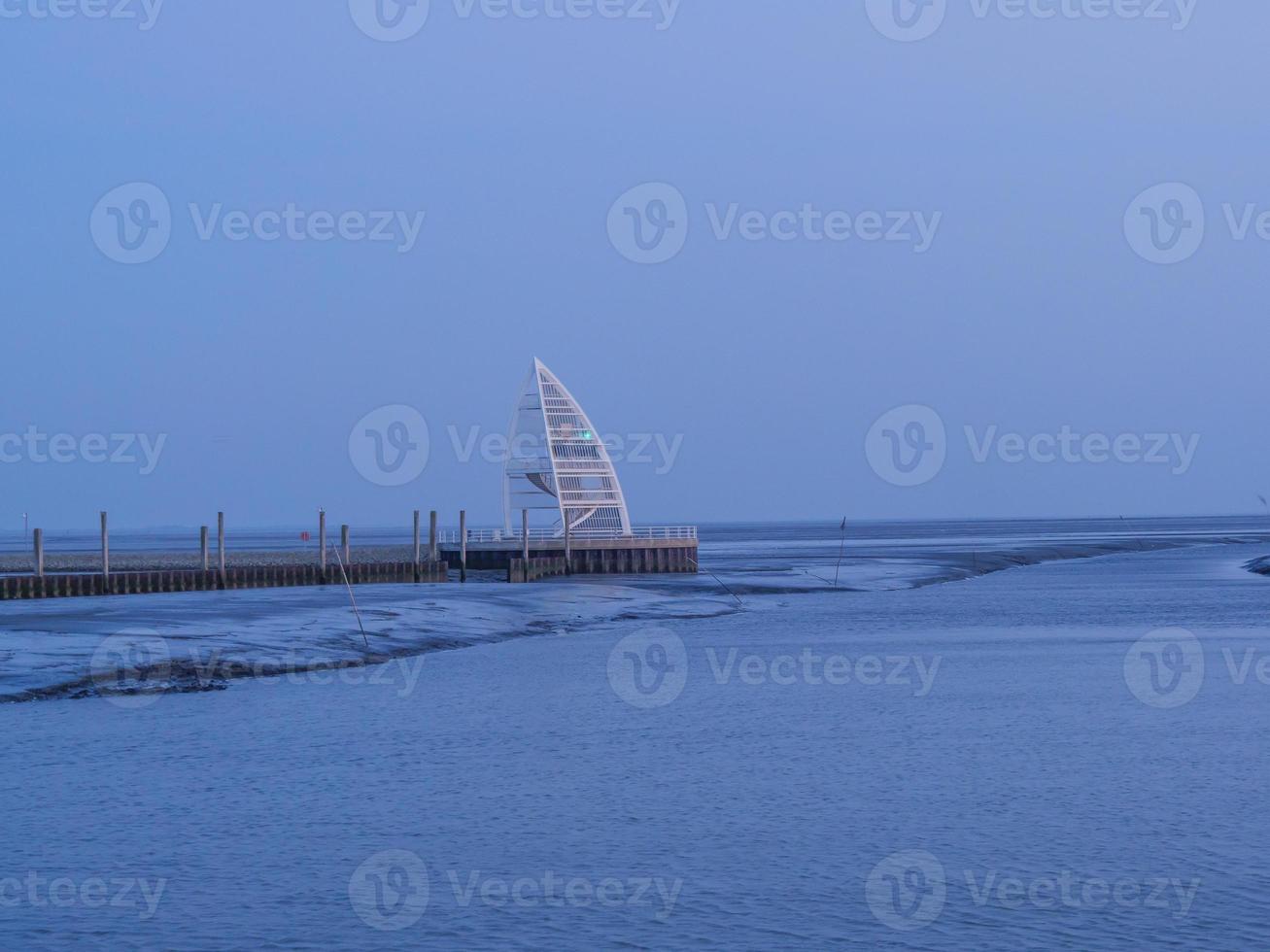 sundown on the island of Juist photo