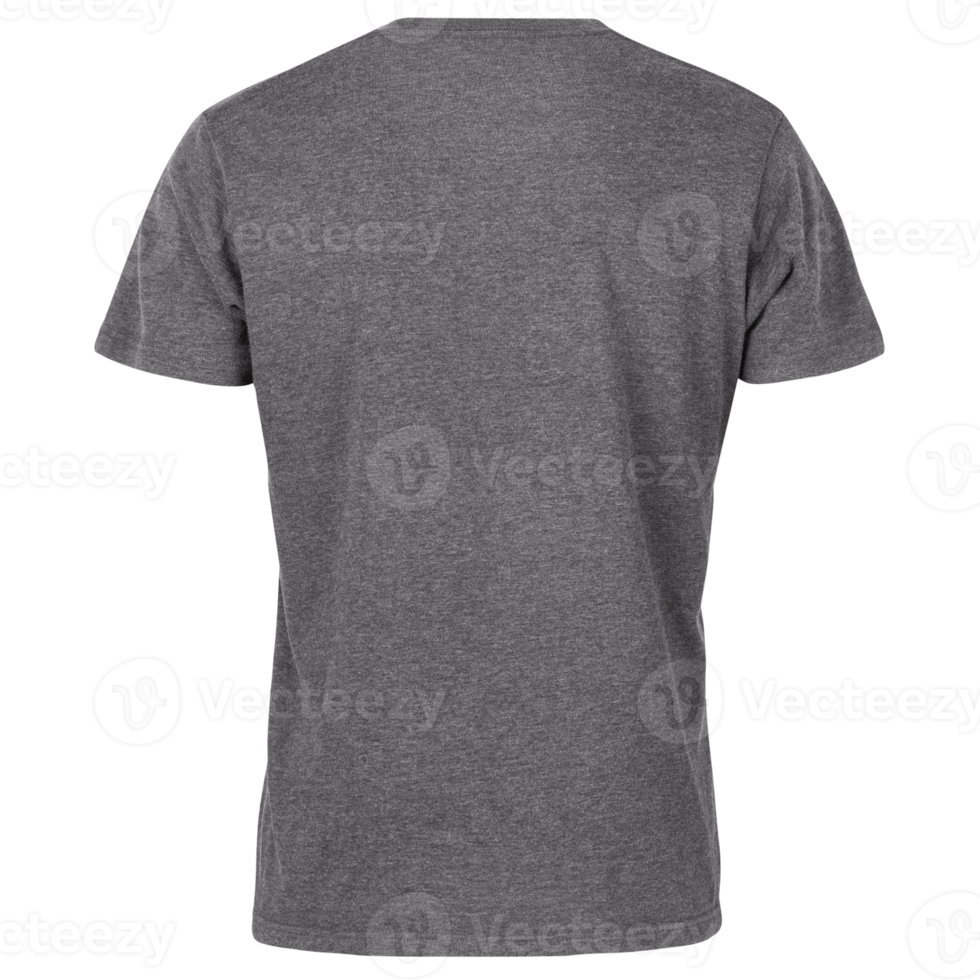 Gray T shirt mockup cutout, Png file