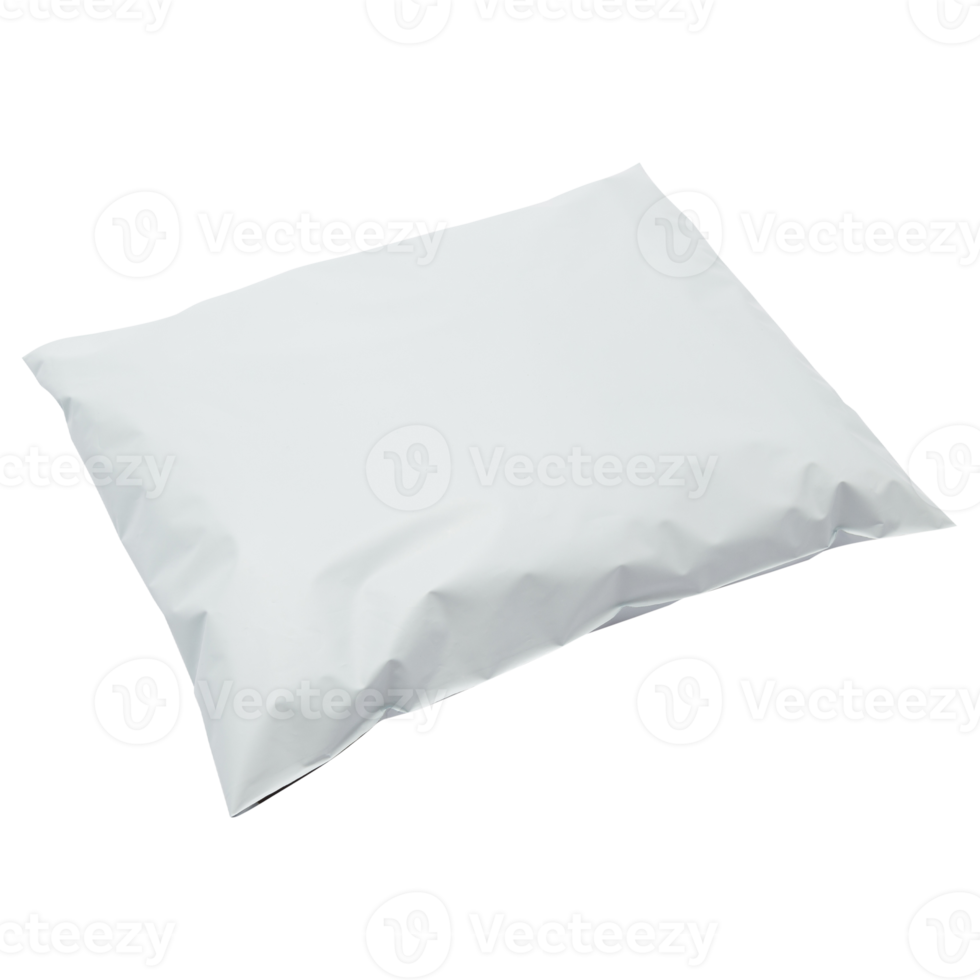 Plastic packaging mockup cutout, Png file