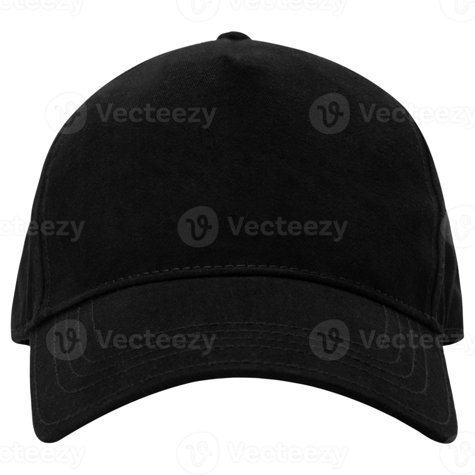 Black cap mockup cutout, Png file