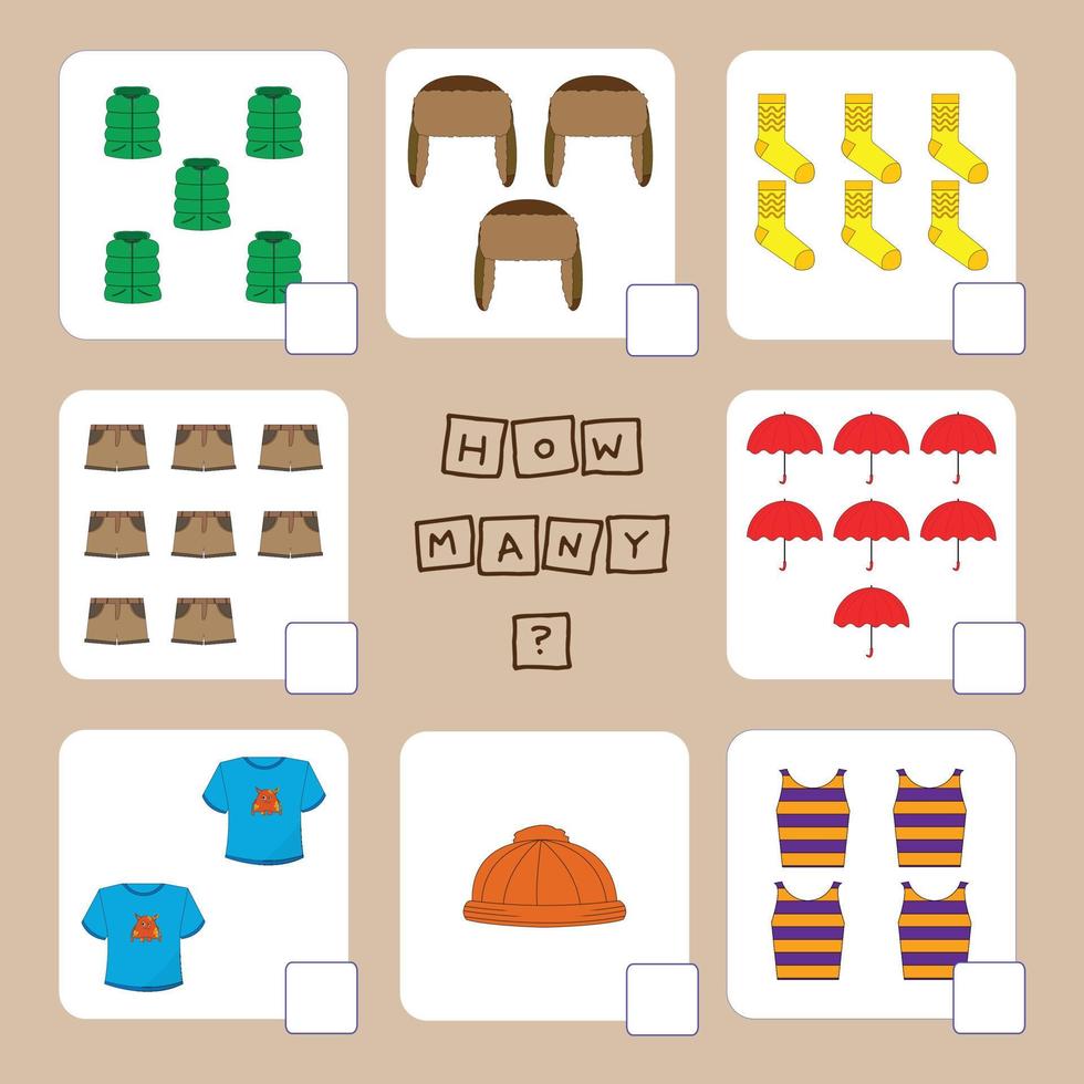 cuantos juegos de conteo con ropa. hoja de trabajo preescolar, hoja de actividades para niños, hoja de trabajo imprimible 8533028 Vector en Vecteezy cuantos juegos de conteo con ropa. hoja de trabajo preescolar, hoja de actividades para niños, hoja de trabajo imprimible 8533028 Vector en Vecteezy