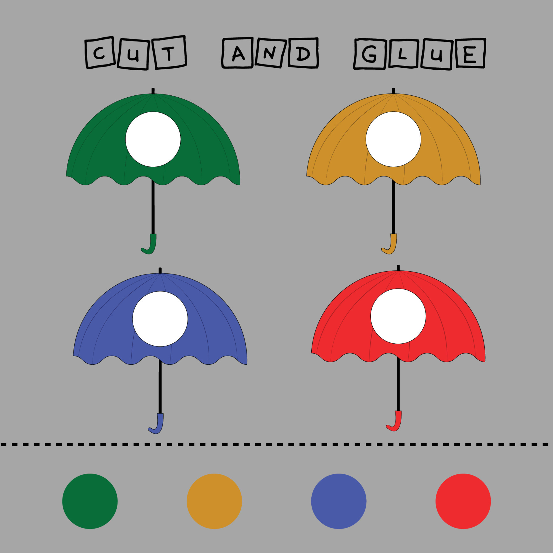 worksheet vector design, the task is to cut and paste a piece on a