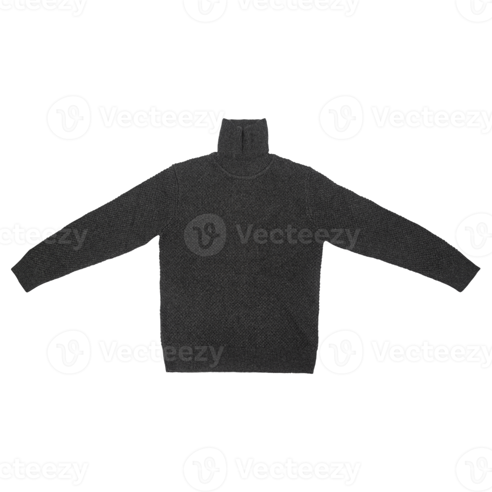 Gray sweater mockup cutout, Png file