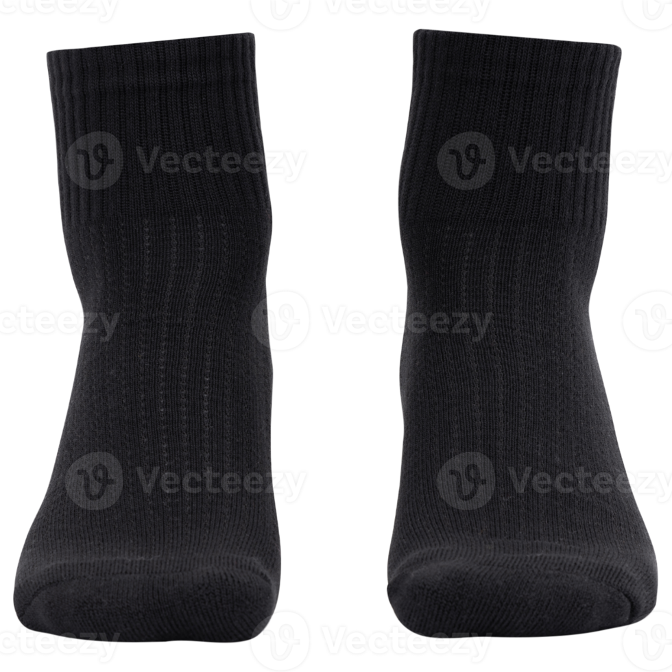 schwarze Socken-Mockup-Ausschnitt, png-Datei png