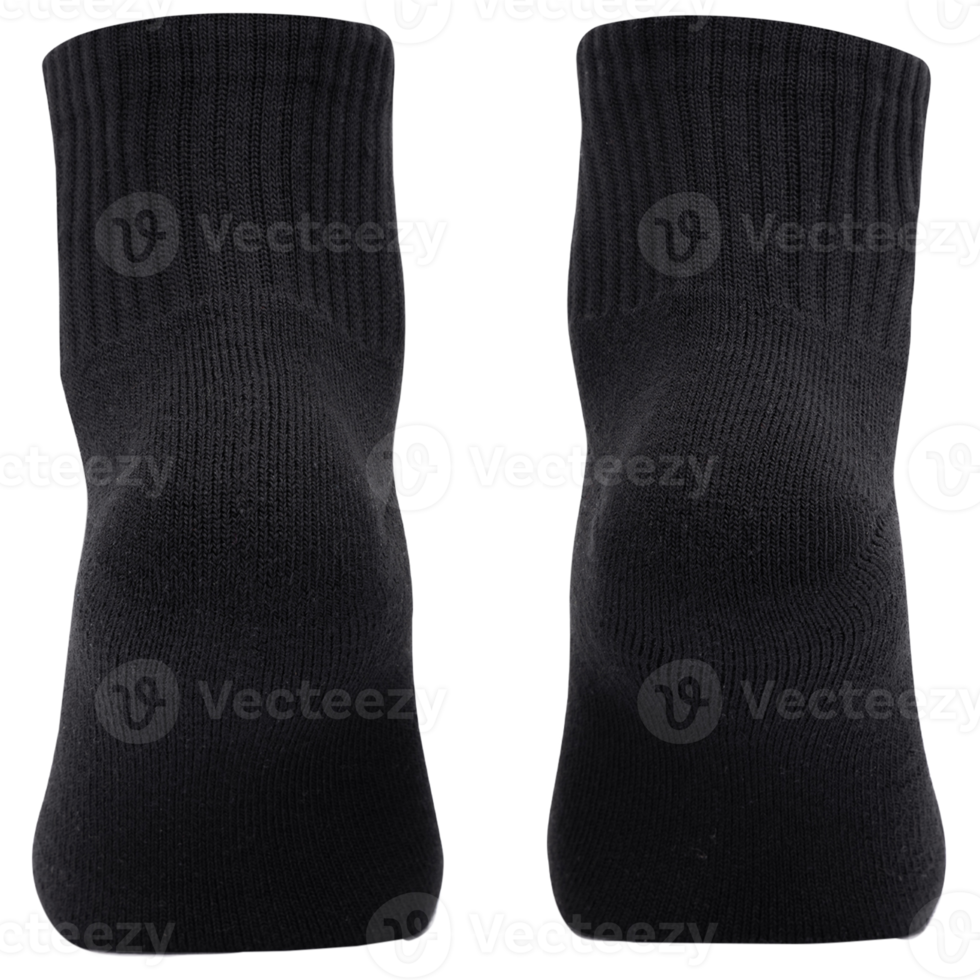 schwarze Socken-Mockup-Ausschnitt, png-Datei png