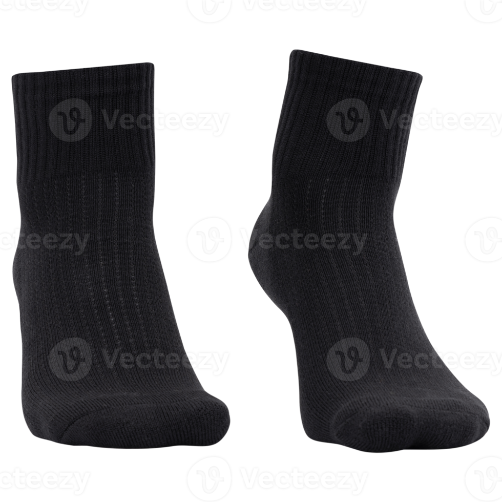 zwarte sokken mockup-uitsparing, png-bestand png