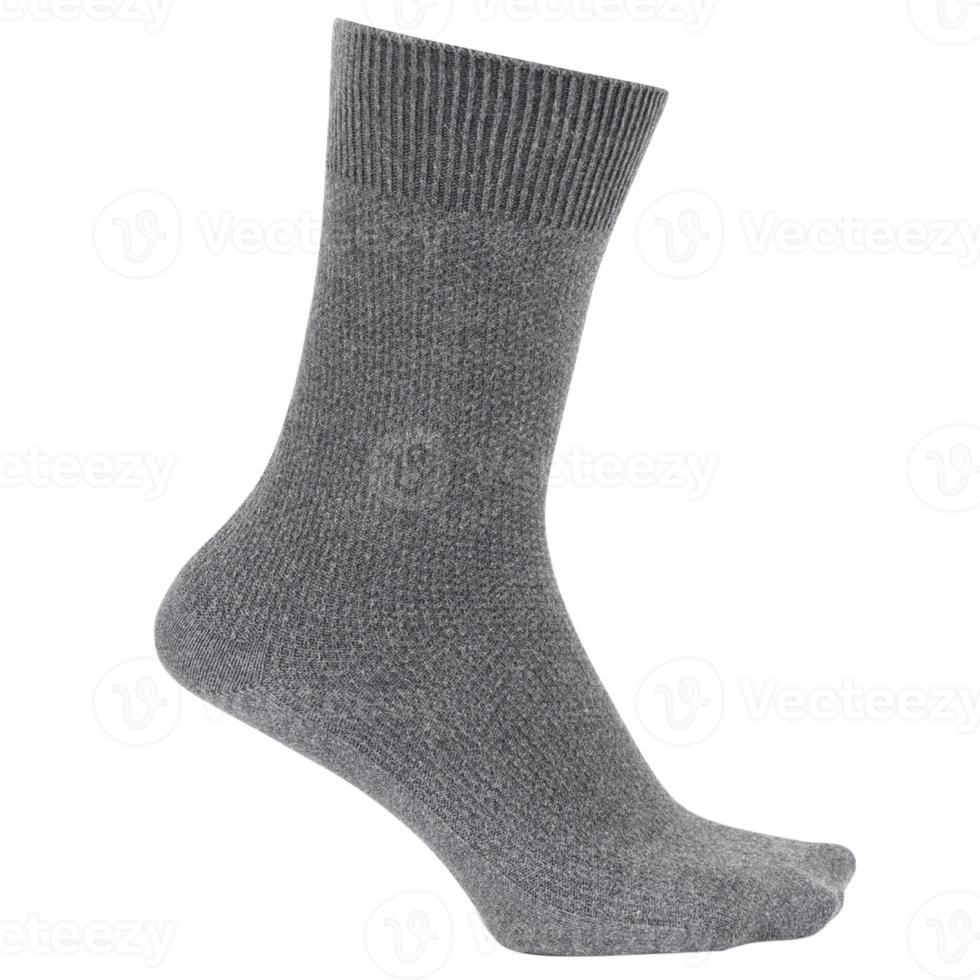 Gray socks mockup cutout, Png file