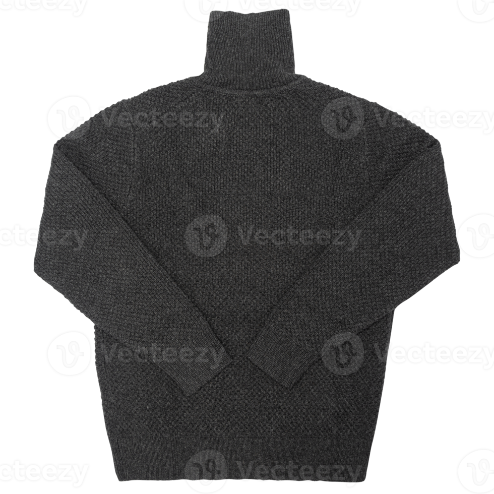 Gray sweater mockup cutout, Png file