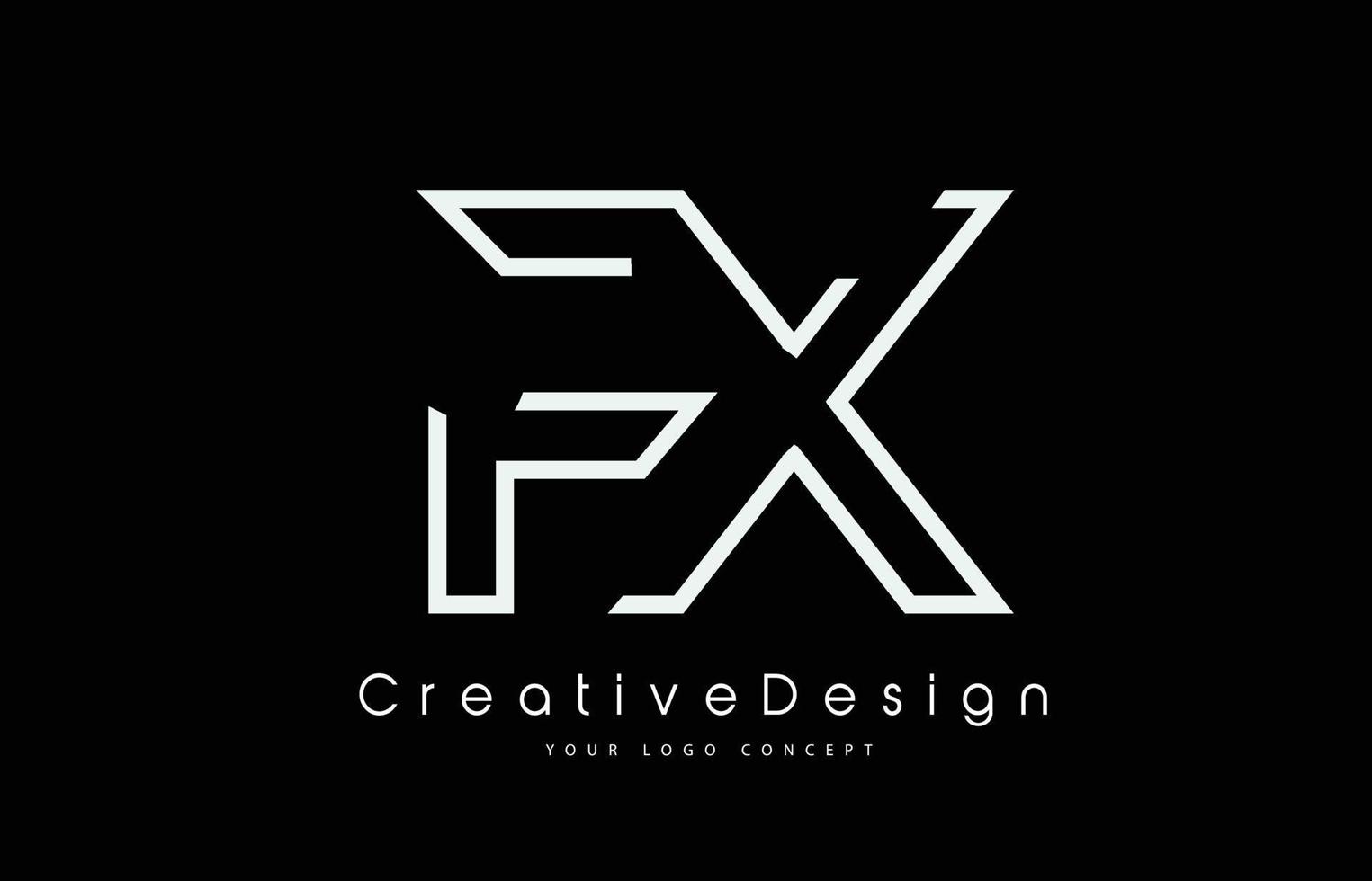 FX F X Letter Logo Design in White Colors. 8533859 Vector Art at Vecteezy