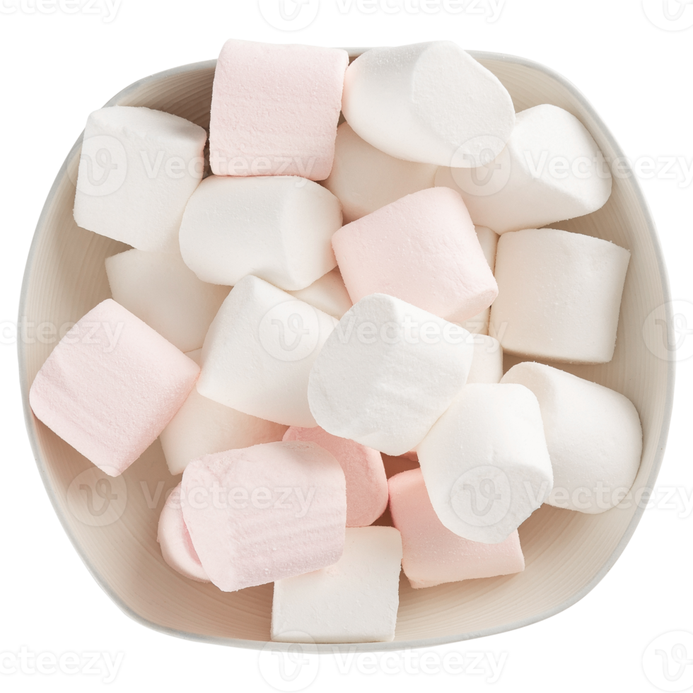 Marshmallow in the bowl cutout, Png file
