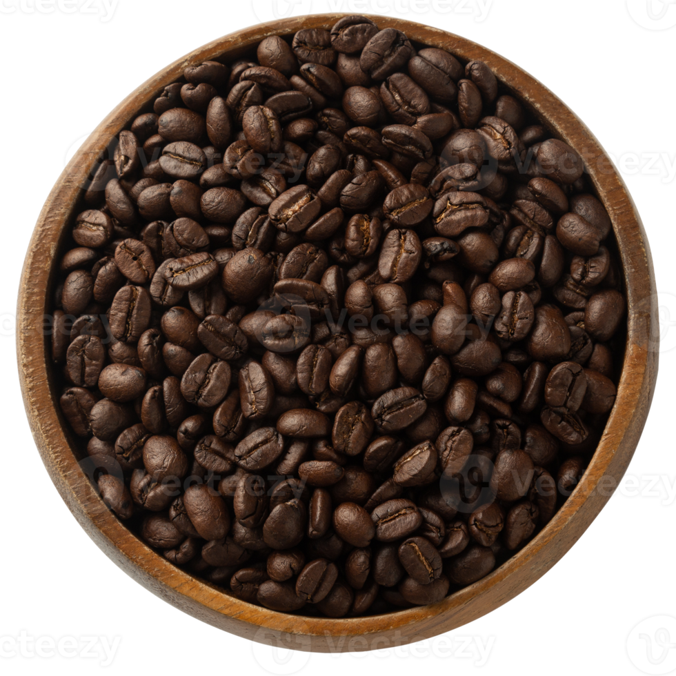 Coffee beans in the bowl cutout, Png file 8533966 PNG