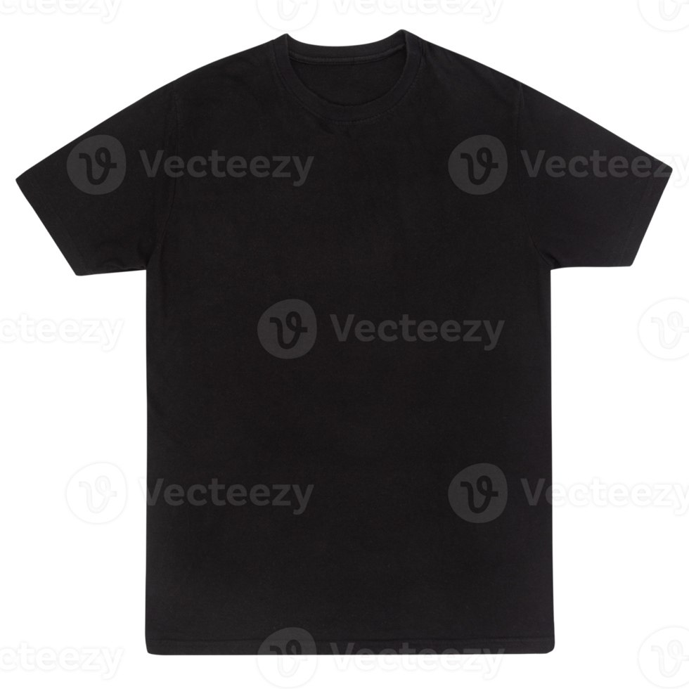 Black T shirt mockup cutout, Png file