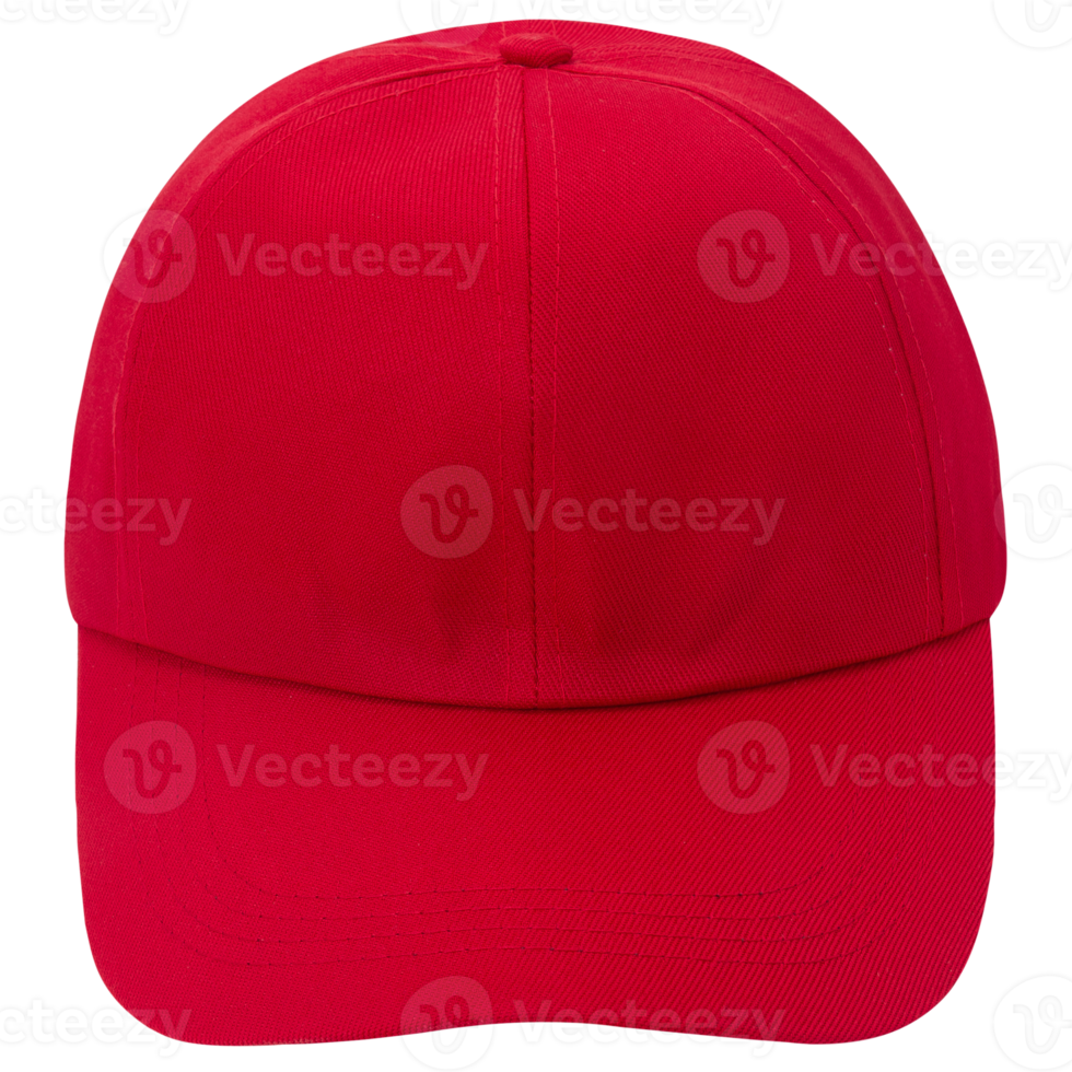 Red cap mockup cutout, Png file