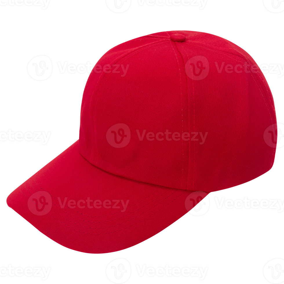 Red cap mockup cutout, Png file