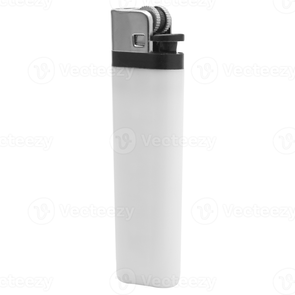 White lighter mockup cutout, Png file