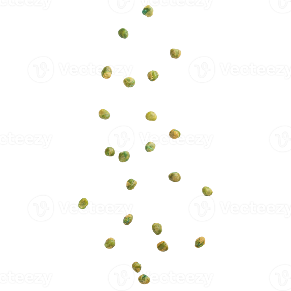 découpe de pois verts tombant, fichier png