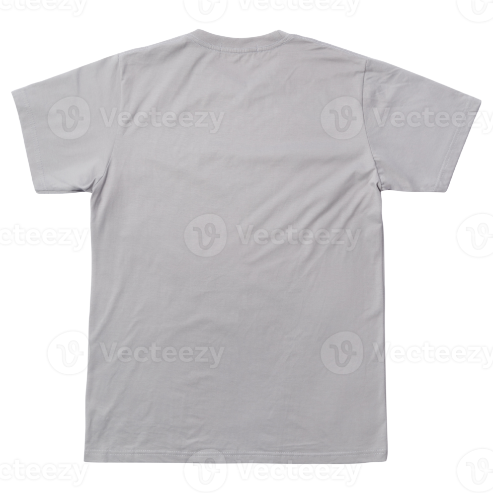 Gray T shirt mockup cutout, Png file