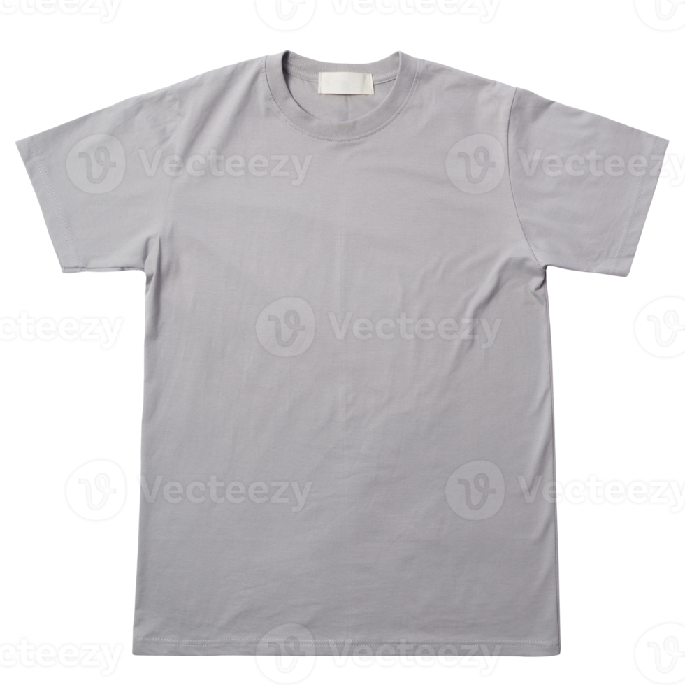 Gray T shirt mockup cutout, Png file