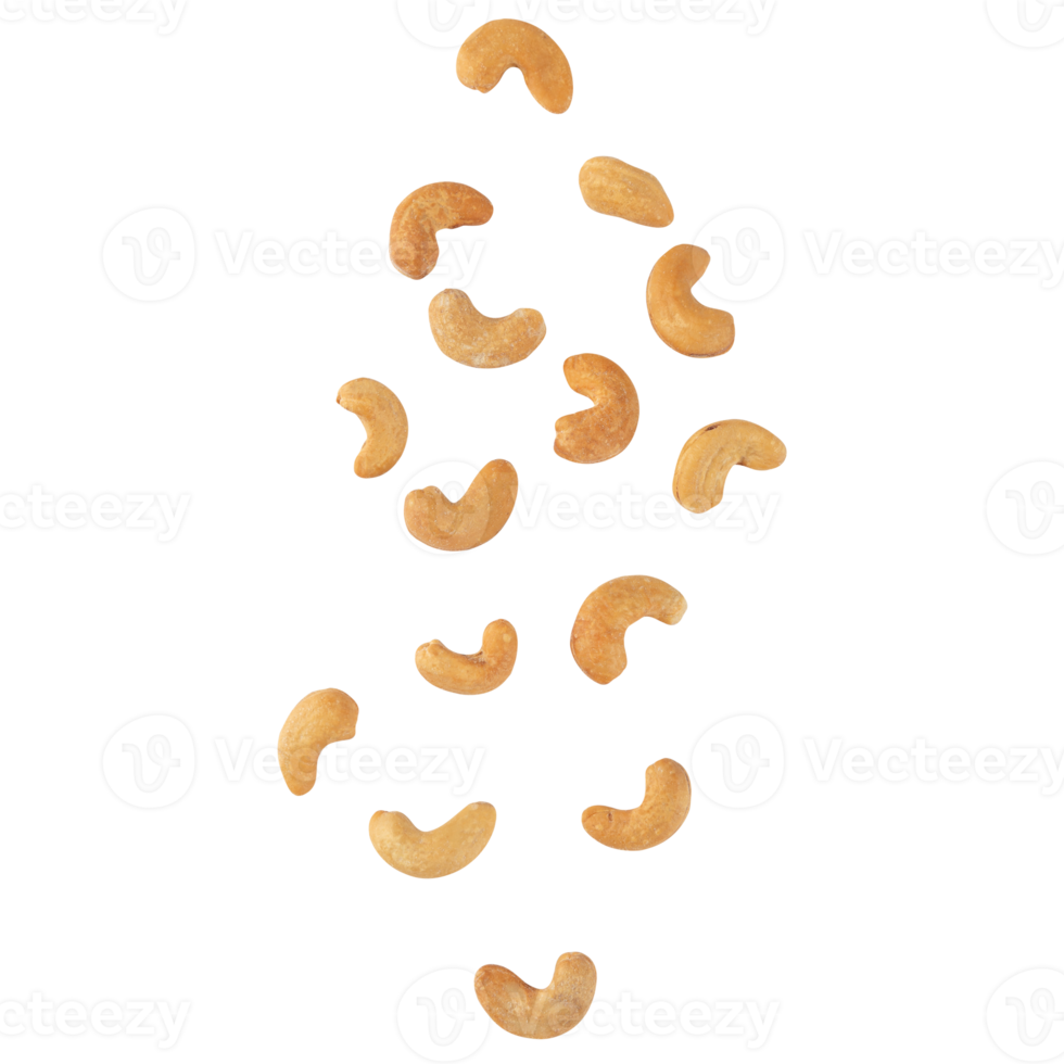 fallande cashewnötter utskärning, png-fil png
