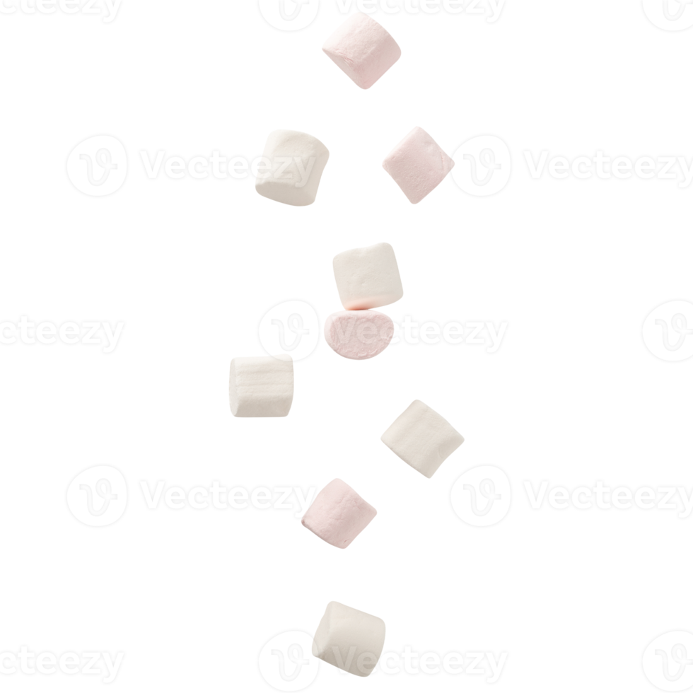 Falling marshmallow cutout, Png file