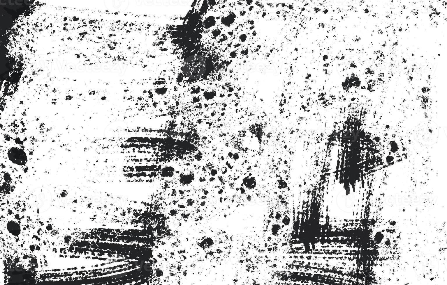 Grunge Black And White Urban. Dark Messy Dust Overlay Distress Background. Easy To Create Abstract Dotted, Scratched, Vintage Effect With Noise And Grain photo